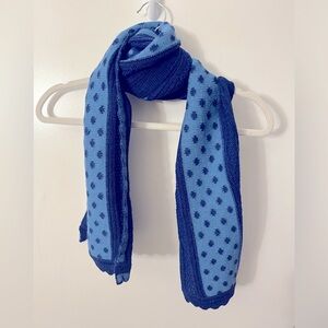 OLEANA Medium Blue and Light Blue Scarf